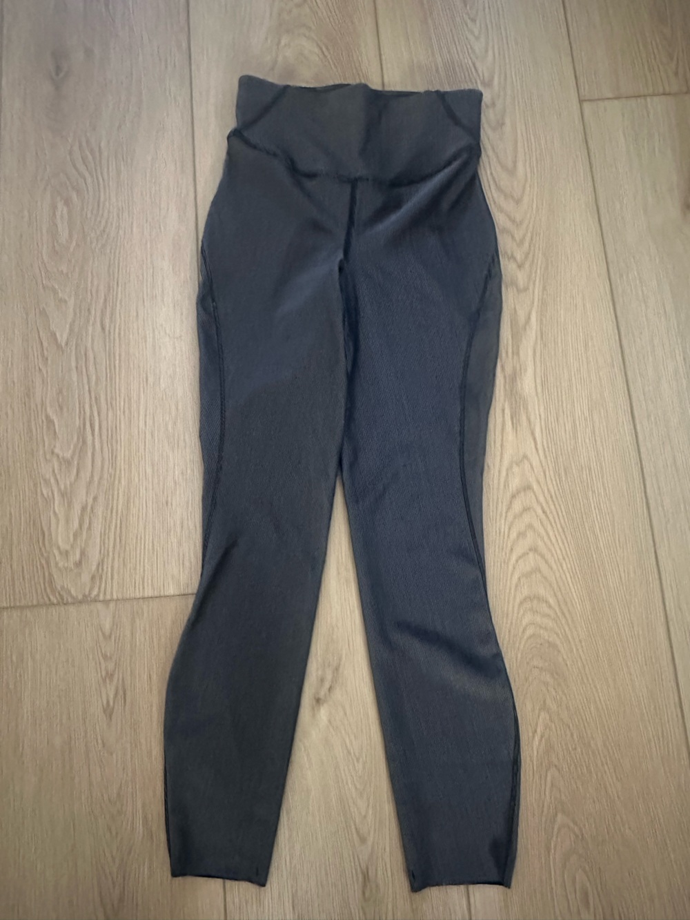 lululemon athletica High-Rise Black and Silver Leggings